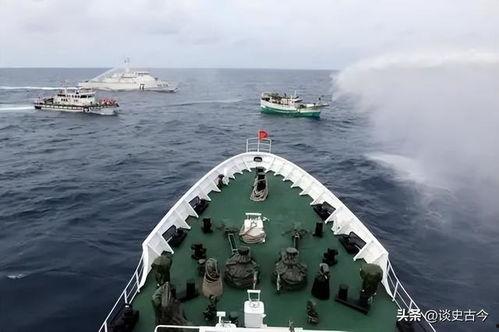 演习区吃瓜渔船